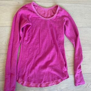 Reversible lululemon pink top size xs-s